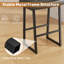 Upholstered Counter Stool with Metal Frame-1609647129-1609647128