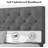Bed Frames with Button Tufted Headboard, Linen Upholstered Platform Bed with Wooden Slats Support, Easy Assembly, No Box Spring Required-1269304716-1269304713