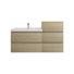 Ensemble de meuble-lavabo mural simple 49 po Moreno Bailey