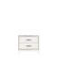 Table de chevet chic avec finition blanche - Structure stable avec tiroirs de rangement-1217185960
