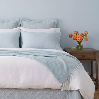 Washed Linen Quilted Sham