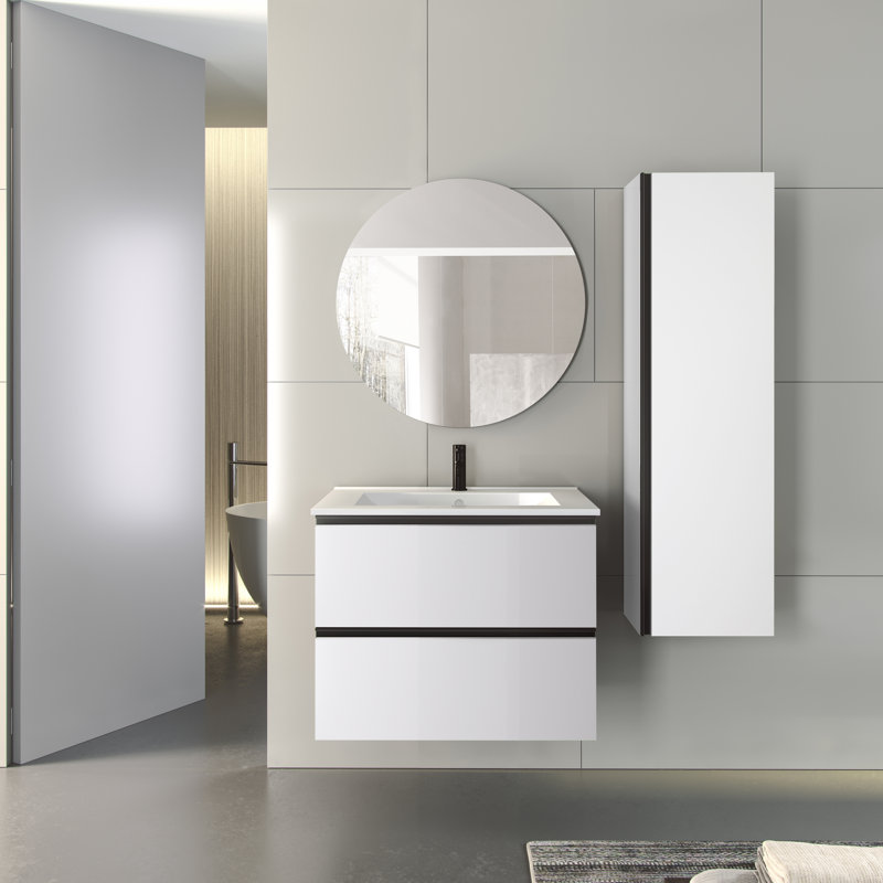 Meuble-lavabo simple l 40 po x P 18 po x H 22 po Latitude, Blanc