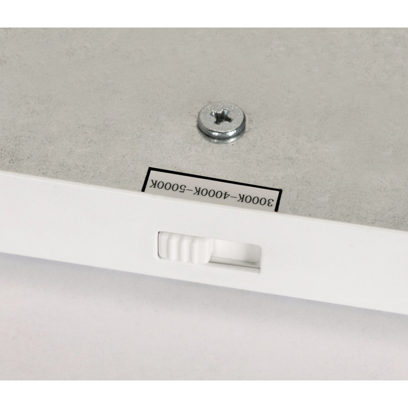 Acrylic LED Flush Mount, 1" H x 24" W x 12" D, White