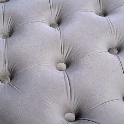 Gaudreau 90Cm Wide Velvet Tufted Rectangle Ottoman