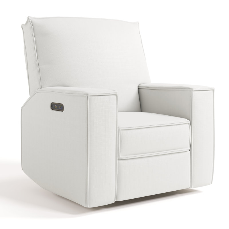 Texas Nursery Power Recliner Swivel Glider , Ivory Basketweave