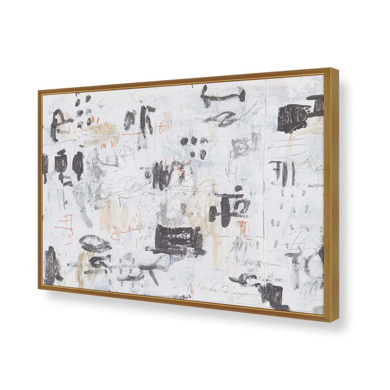 «The Subtle Frenzy II» par Melissa Wang, reproduction d'art, H 12 po x l 16 po, Doré