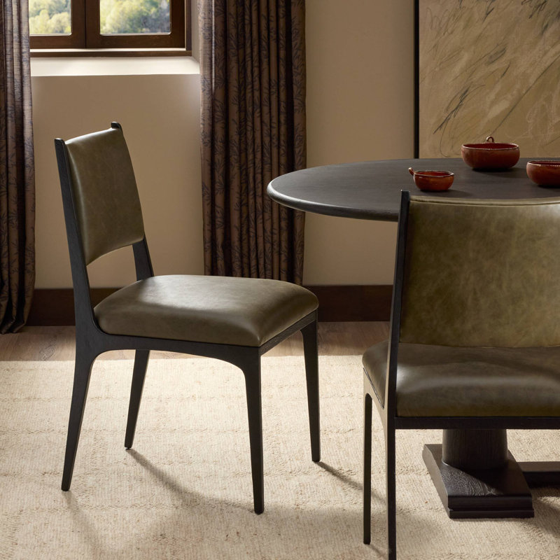 Valeene Upholstered Dining Chair, Dulane Moss
