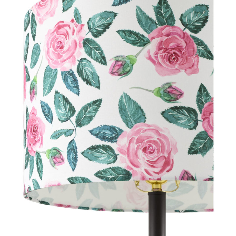 Lampe de table Richawara, Rose/Blanc