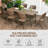 Resin Rattan Dining Set