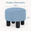 Pouf repose-pieds rond de 31,5 cm de large pour le salon et la chambre à coucher-537985779