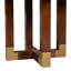Round Walnut Wood Dining Table