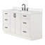 ARIEL Kelly 60 Single Sink Bathroom Vanity with Carrara Quartz Top-806438501-812162786-848211083