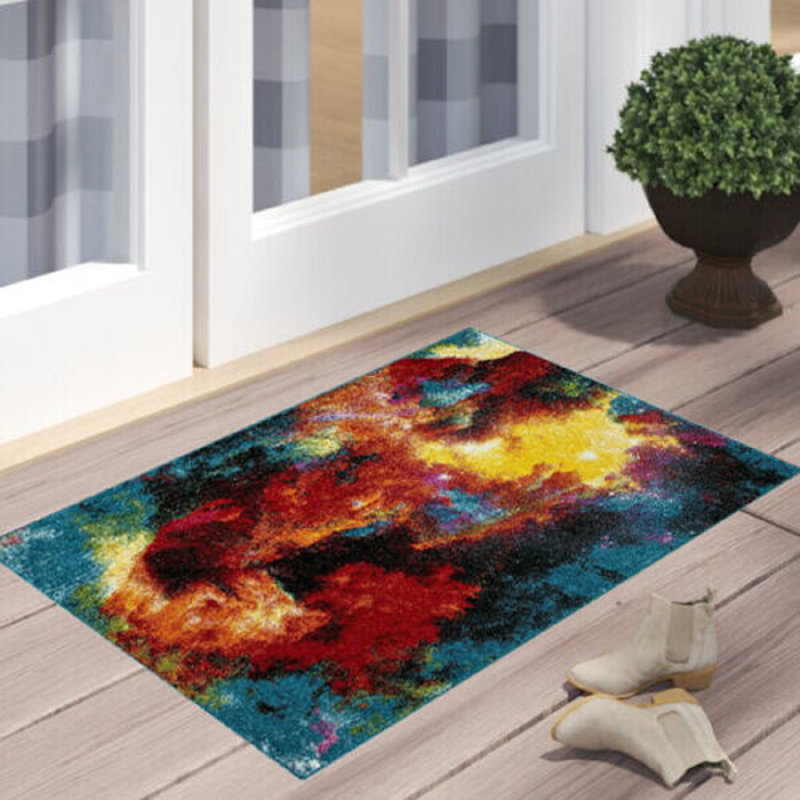 Leonards Abstract Indoor / Outdoor Area Rug, Runner 60 x 220cm