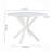 42.1" Table Mid-Century Dining Table For 4-6 People With Round Mdf Table Top, Pedestal Dining Table, End Table Leisure Coffee Table,Cross Leg