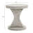 17.5" Hourglass Pedestal End Table – Lightweight Stone, Fully Assembled for Indoor & Outdoor Use-1158071075