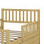Lit plateforme en bois avec deux rails latéraux et deux tiroirs intégrés-1174851702