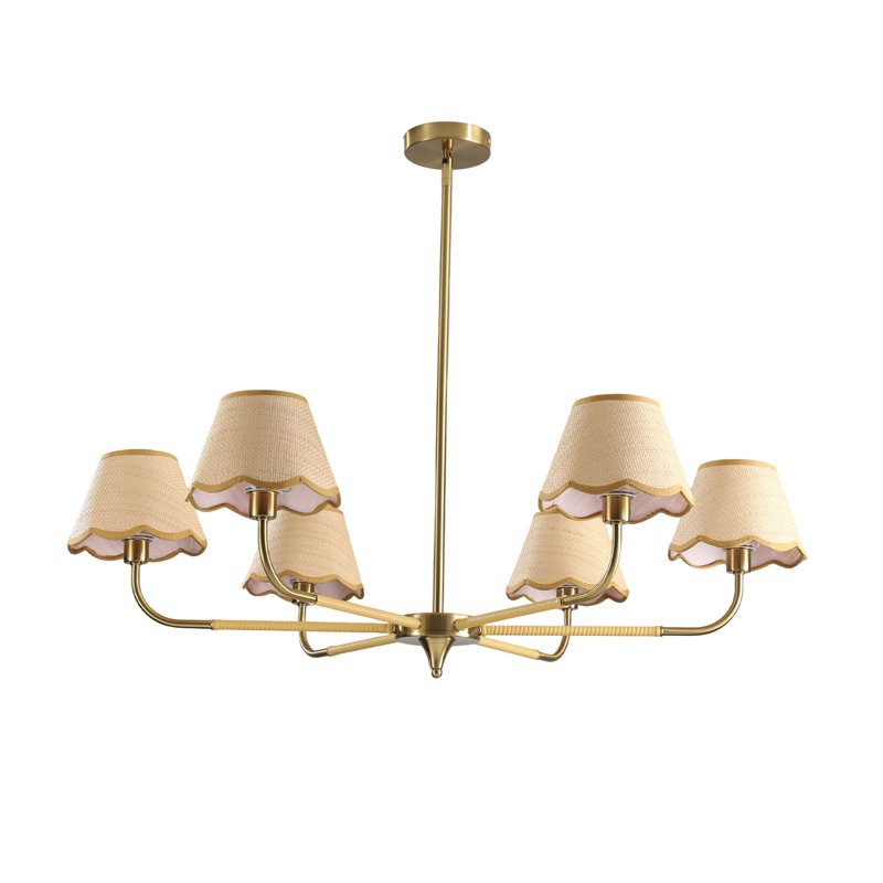 Lustre classique / traditionnel à 6 lumières