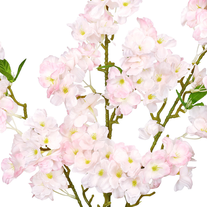 Tige de fleur de cerisier artificielle Coso, Rose clair