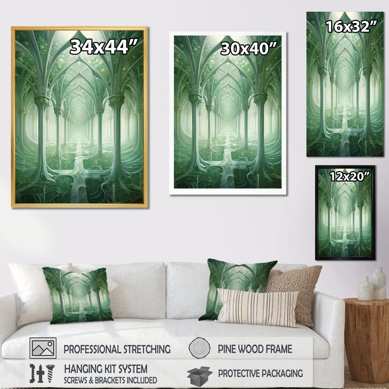 «Infinite Archway», impression sur toile, Encadrement doré, H 40 po x l 30 po x P 1,5 po