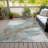 Machine Washable Indoor/Outdoor Xhevrie Teal Rug-112123155