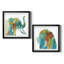 «Painterly Elephant», ensemble de 2 reproductions d'art encadrées-1707412368-1707412370-1707412372