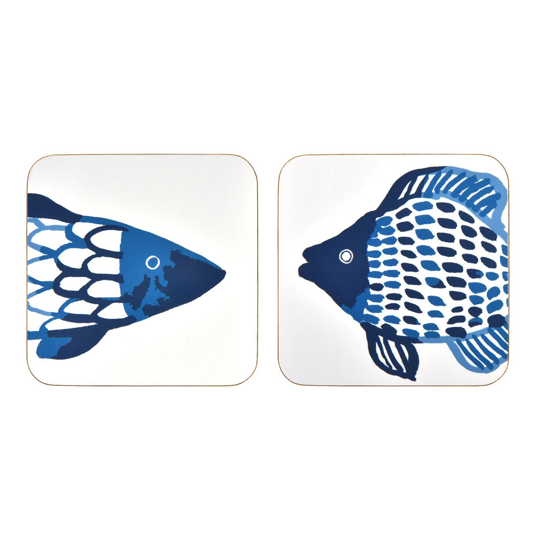 Catch of the Day Agate Ceramic Jute Leather Crystal Square Round 4 Piece Coaster Set