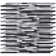 Slender Metal Linear Mosaic Wall Tile
