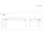 Lola 8 Seater Sheesham Wood Dining Table 200x100x76 cm