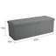 Banc de rangement avec repose-pieds de 43 po avec grand espace de rangement de 158 L et rangement pliable pour les vêtements-1833868380