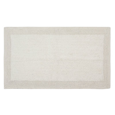Bruss Luxury Solid Color Bath Rug Reversible