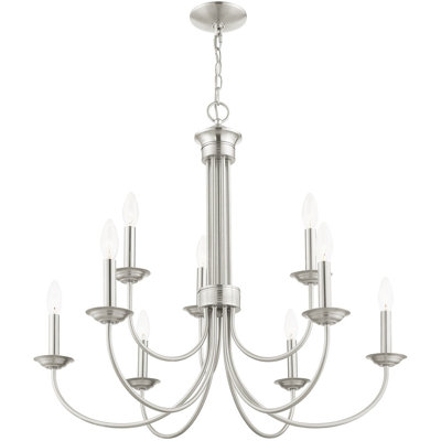 Lustre style chandelier 9 lumières Arunvir