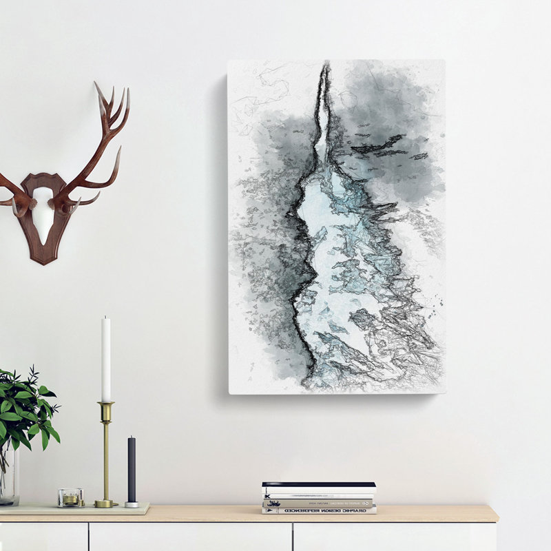 The Middle Of The Wave - Wrapped Canvas Print, 60cm H x 40cm W x 3cm D