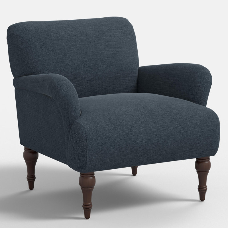 Fauteuil Elodie, Mélange de polyester bleu marine