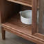 Armoire de rangement moderne à porte vitrée minimaliste-568413424