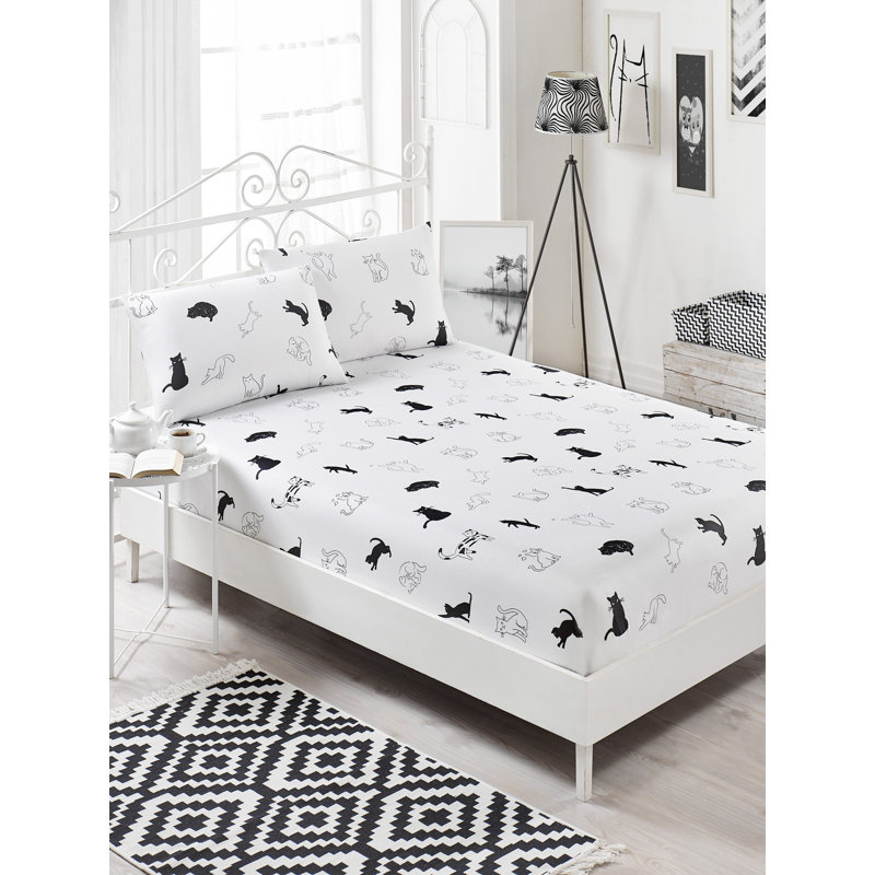 Ensemble de draps en mélange de coton 120 fils Adreyona