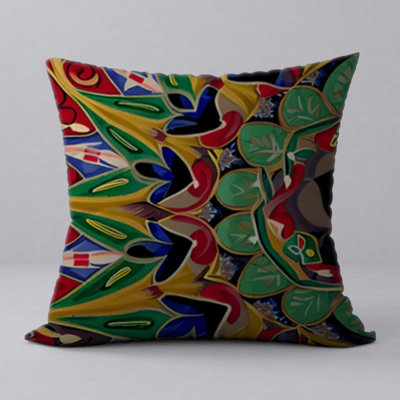 Floral Reversible Throw Pillow