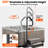 Adjustable Hot Tub Handrail with 360° Swivel & Non-Slip Grip | 18-57" Height Spa Safety Rail with Slide-Under Base & 600 lb Capacity, Black-138419473