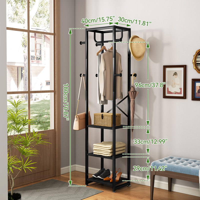 40cm Clothing Rack, Black