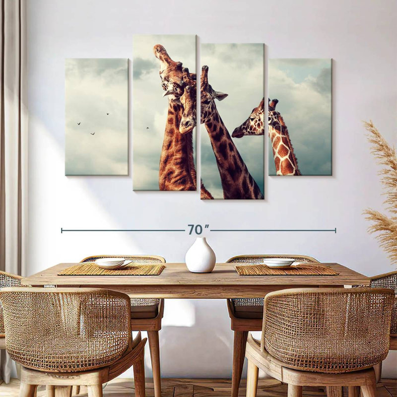 «Brampt Giraffe Family Bonding», H 42 po x l 68 po