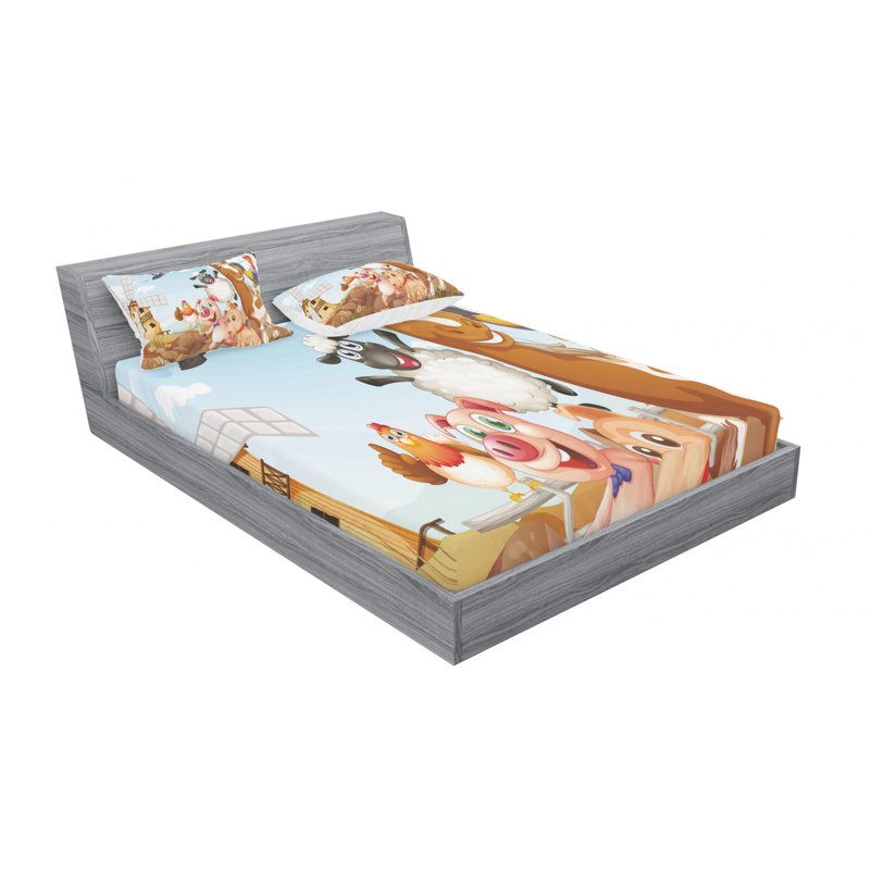 Microfiber Sheet Set, Full/Double Sheet Set with Fitted Sheet