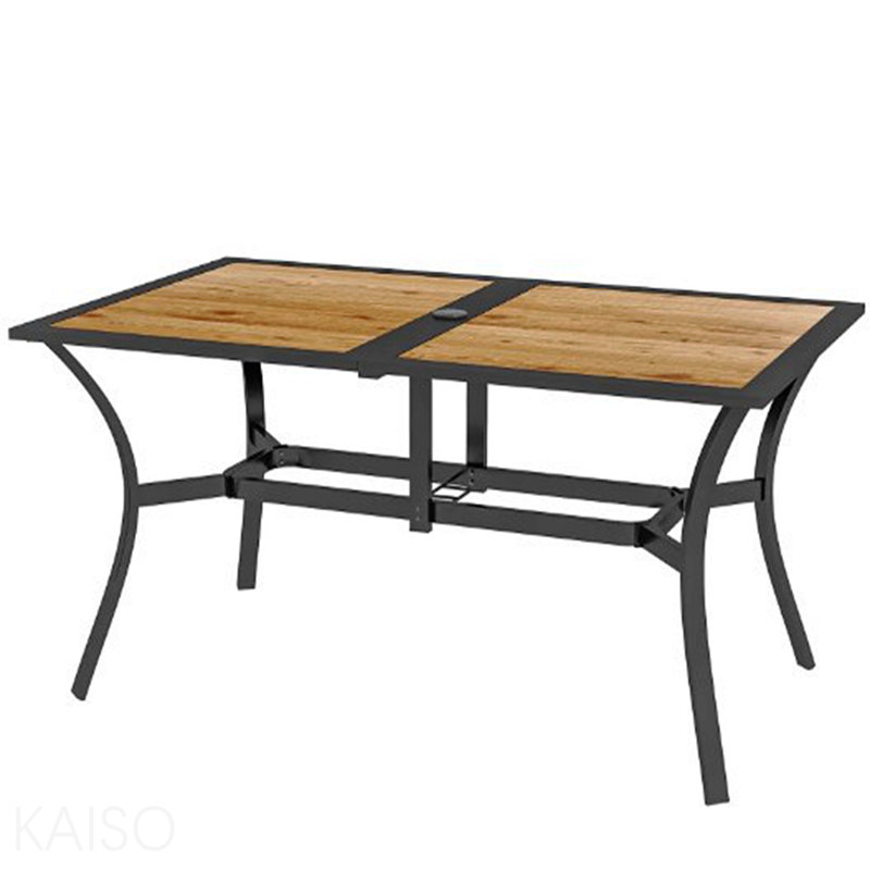 Table de salle à manger rectangulaire en faux bois Stable