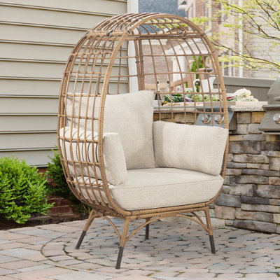 Fauteuil de patio avec coussins Cuccia