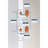 32 x 80 inches Fiberglass Entry Door Slab, 9 Lite Low-E Glass - Front Door Slab for Home's Entrance, Right Hand Inswing, White Smooth Knock-Down Door Slab