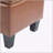 Stylish Storage Ottoman Bench with Brown PU Surface and Rubber Wood Legs, 300 lbs Capacity for Home Decor-736854951