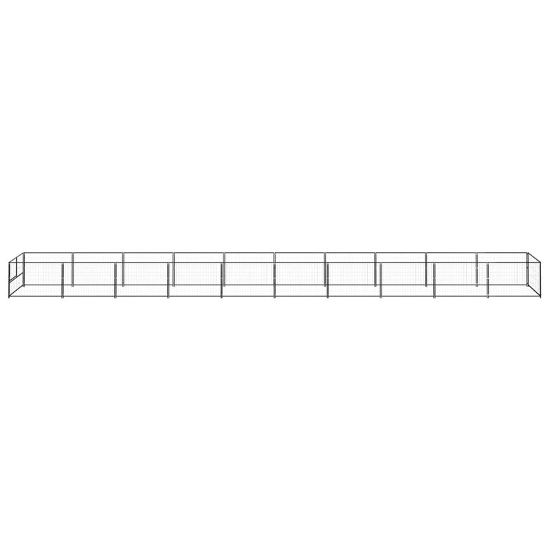 Meda 70cm H Steel Exercise Pen With Door, Black