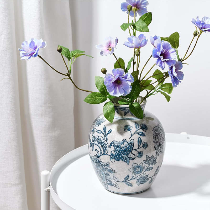 Vase à fleurs en céramique de style chinois