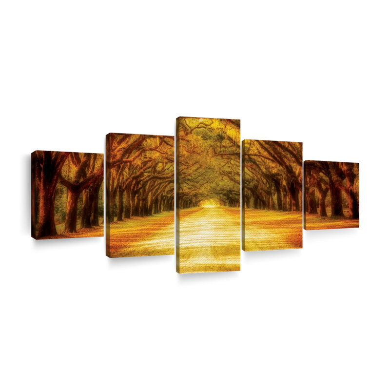 Oak Tree Road, reproduction d'art sur toile, H 34 po x l 74 po x P 1,25 po