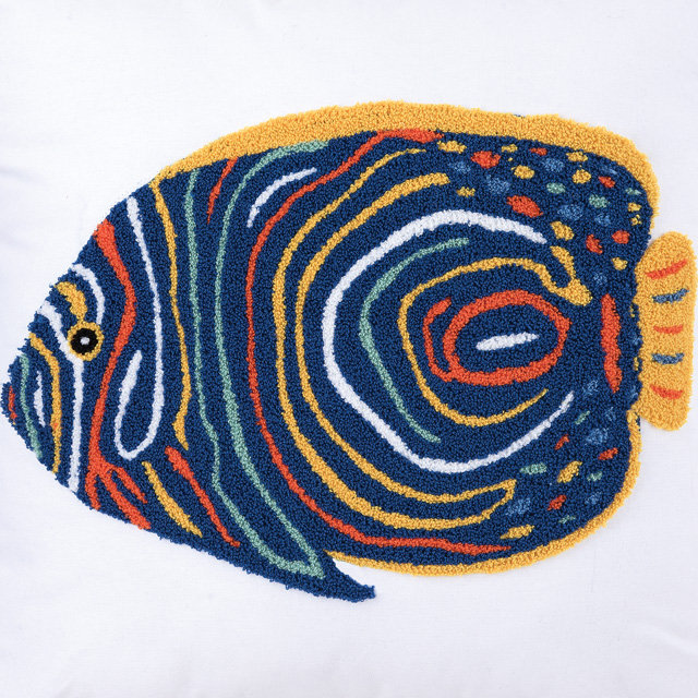 Angelfish Tropical Angelfish Throw Pillow