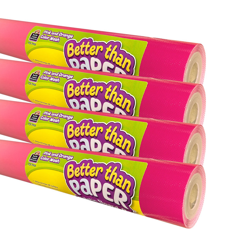 Rouleau de babillard en papier Better Than, Rose / orange