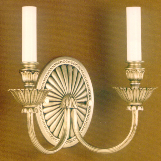 Cowie Candle Wall Light, French Gold